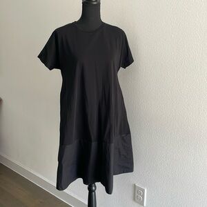 pre-loved black flowy dress